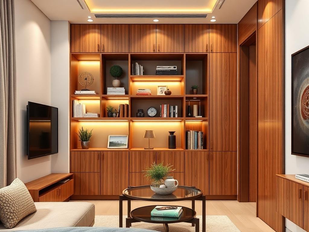 1 BHK Interior Design Kolkata — luxury flat interior project by Creation Interiors Kolkata