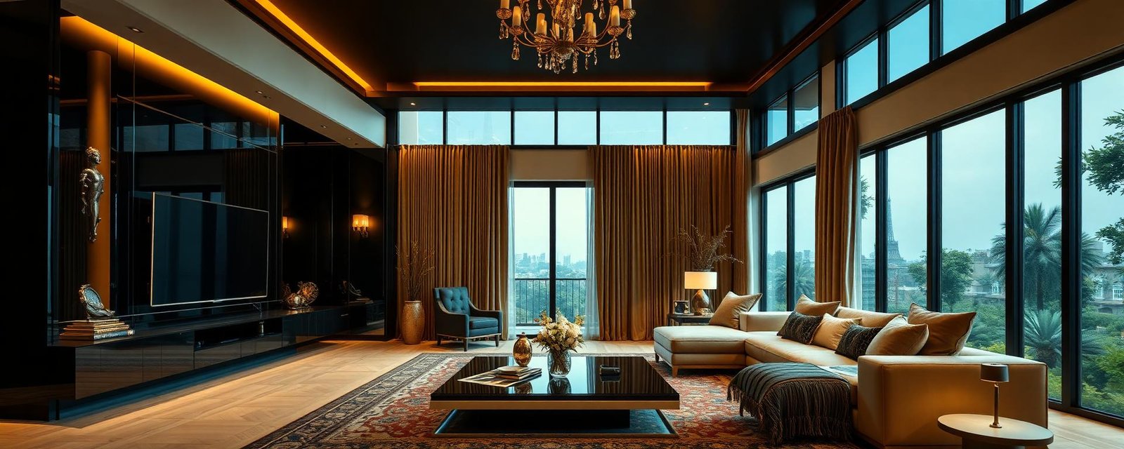 Modern luxury interior design banner — Creation Interiors Kolkata