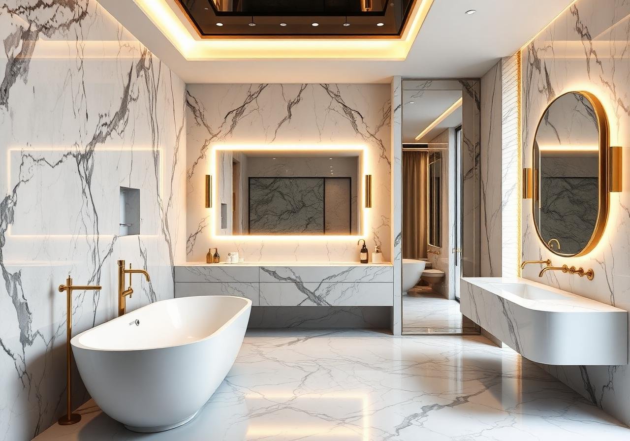 Bathrooms — luxury interior design by Creation Interiors Kolkata